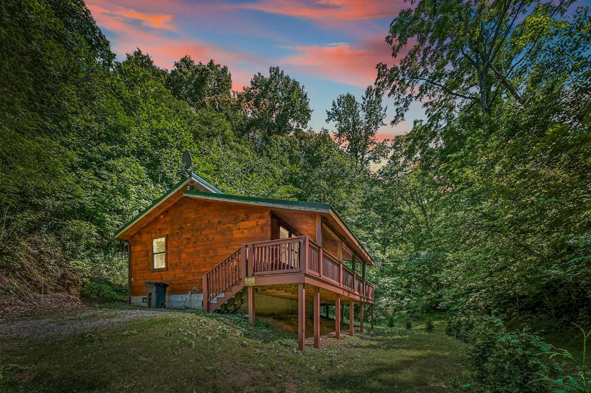 Smoky Mountains Hut Tub Dog Friendly *